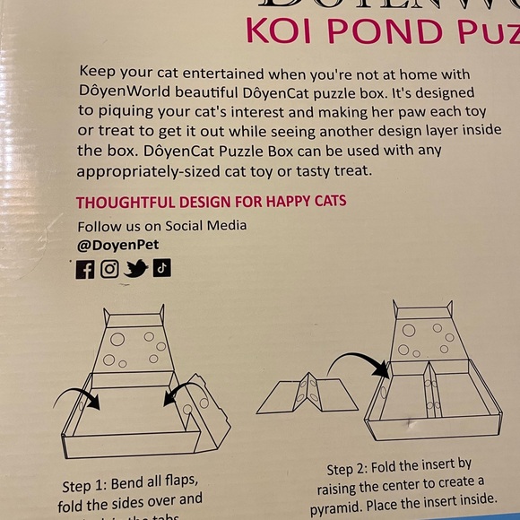 Cat cardboard puzzle box - Picture 6 of 12